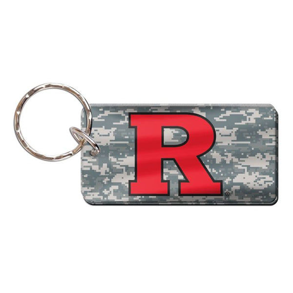 Wholesale-Rutgers Scarlet Knights CAMO Keychain Rectangle