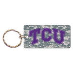 Wholesale-TCU Horned Frogs CAMO Keychain Rectangle