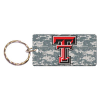 Wholesale-Texas Tech Red Raiders CAMO Keychain Rectangle