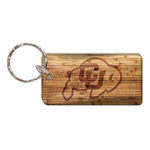 Wholesale-Colorado Buffaloes WOOD Keychain Rectangle