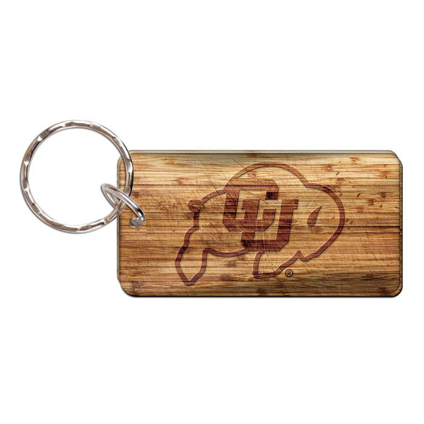 Wholesale-Colorado Buffaloes WOOD Keychain Rectangle