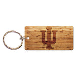 Indiana Hoosiers WOOD Keychain Rectangle