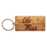 Wholesale-Ole Miss Rebels WOOD Keychain Rectangle