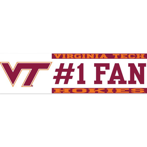 Wholesale-Virginia Tech Hokies Window Decals 3" x 10"