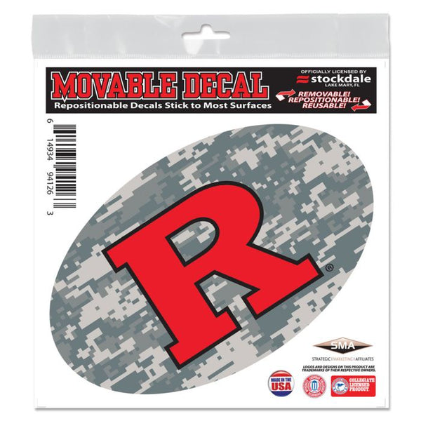 Wholesale-Rutgers Scarlet Knights CAMO All Surface Decal 6" x 6"