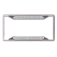 Wholesale-Ohio State Buckeyes FROSTED Lic Plt Frame S/S Printed