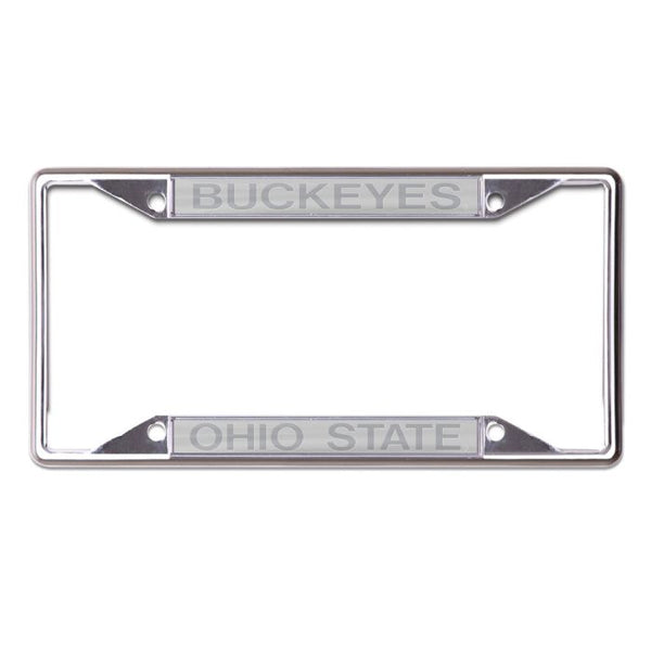 Wholesale-Ohio State Buckeyes FROSTED Lic Plt Frame S/S Printed