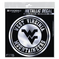West Virginia Mountaineers Decal Metallic 6" x 6"