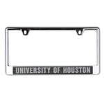 Wholesale-Houston Cougars CARBON Lic Plate Frame B/O Printed