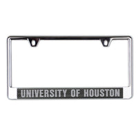 Wholesale-Houston Cougars CARBON Lic Plate Frame B/O Printed