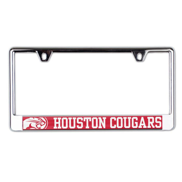 Wholesale-Houston Cougars MEGA Lic Plate Frame B/O Printed