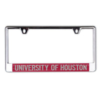 Wholesale-Houston Cougars GLITTER LETTERS Lic Plt Frame B/O Metallic