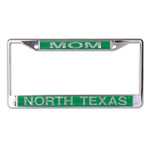 Wholesale-North Texas Mean Green GLITTER LETTERS Lic Plt Frame S/L Metallic