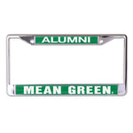 Wholesale-North Texas Mean Green Lic Plt Frame S/L Printed