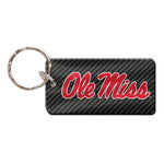 Wholesale-Ole Miss Rebels CARBON Keychain Rectangle