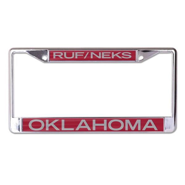 Wholesale-Oklahoma Sooners Lic Plt Frame S/L Printed