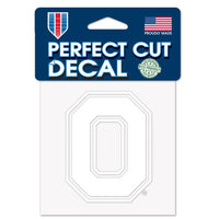 Wholesale-Ohio State Buckeyes Perfect Cut White Decal 4" x 4"