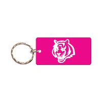 Cincinnati Bengals PINK Keychain Rectangle