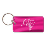 Tampa Bay Buccaneers PINK Keychain Rectangle