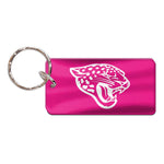 Jacksonville Jaguars PINK Keychain Rectangle