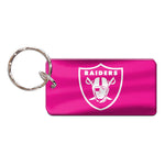 Las Vegas Raiders PINK Keychain Rectangle