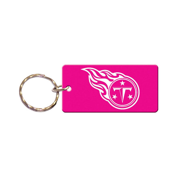 Tennessee Titans PINK Keychain Rectangle