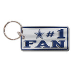 Dallas Cowboys #1 FAN Keychain Rectangle