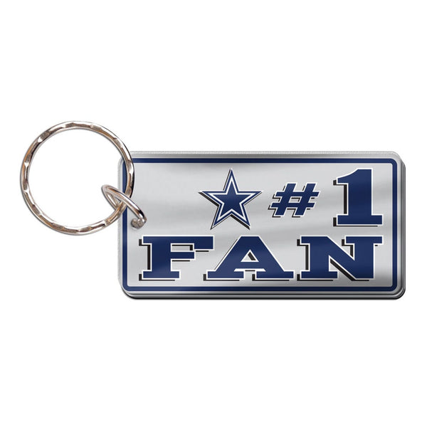 Dallas Cowboys #1 FAN Keychain Rectangle