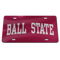 Wholesale-Ball State Cardinals Specialty Acrylic License Plate