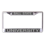 Wholesale-Ball State Cardinals CARBON Lic Plt Frame S/L Printed