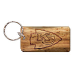 Kansas City Chiefs WOOD Keychain Rectangle