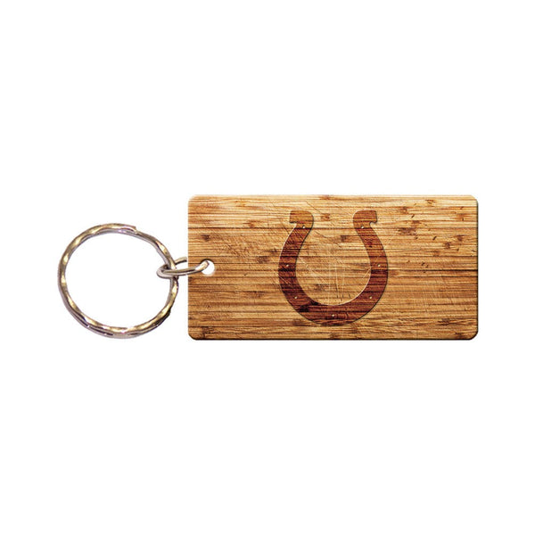 Indianapolis Colts WOOD Keychain Rectangle