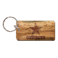 Dallas Cowboys WOOD Keychain Rectangle