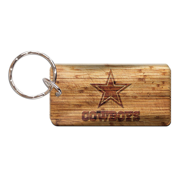 Dallas Cowboys WOOD Keychain Rectangle