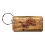 Detroit Lions WOOD Keychain Rectangle