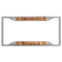 Cincinnati Bengals WOOD Lic Plt Frame S/S Printed