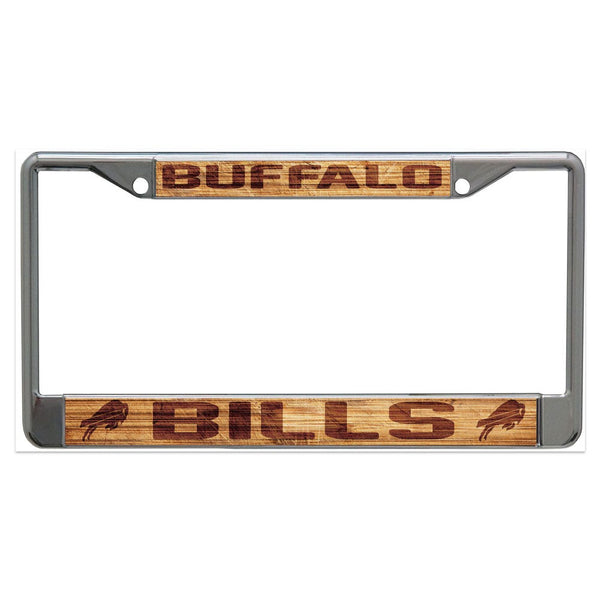 Buffalo Bills WOOD Lic Plt Frame S/L Printed