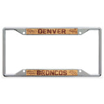 Denver Broncos WOOD Lic Plt Frame S/S Printed