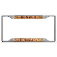 Denver Broncos WOOD Lic Plt Frame S/S Printed