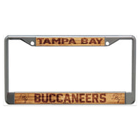 Tampa Bay Buccaneers WOOD Lic Plt Frame S/L Printed