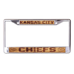 Kansas City Chiefs WOOD Lic Plt Frame S/L Printed