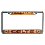Indianapolis Colts WOOD Lic Plt Frame S/L Printed