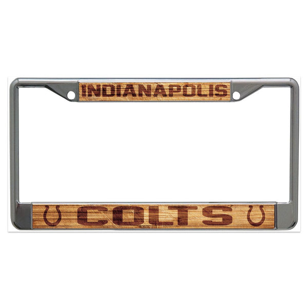 Indianapolis Colts WOOD Lic Plt Frame S/L Printed