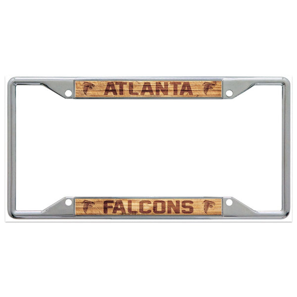 Atlanta Falcons WOOD Lic Plt Frame S/S Printed