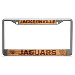 Jacksonville Jaguars WOOD Lic Plt Frame S/L Printed