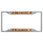 Detroit Lions WOOD Lic Plt Frame S/S Printed