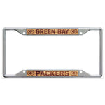 Green Bay Packers WOOD Lic Plt Frame S/S Printed