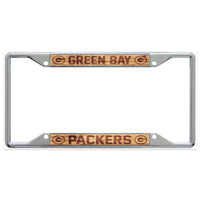 Green Bay Packers WOOD Lic Plt Frame S/S Printed