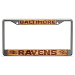 Baltimore Ravens WOOD Lic Plt Frame S/L Printed