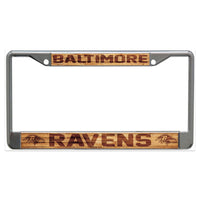 Baltimore Ravens WOOD Lic Plt Frame S/L Printed